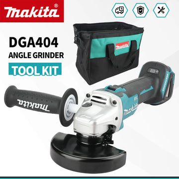 Makita DGA404 Angle Grinder Tool Kit Brushless motor,For metal work,with ergonomic grip and portable carrying bag