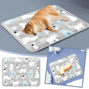 Dog Mat Cooling Summer Pad Mat For Dogs Cat Blanket Sofa Breathable Pet Dog Bed Summer Washable For Small Medium Large Dogs Car