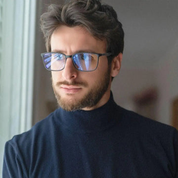 ZENOTTIC Fashion Blue Light Reading Glasses for Men,Sport Square Frame Readers, Anti Glare Computer Glasses