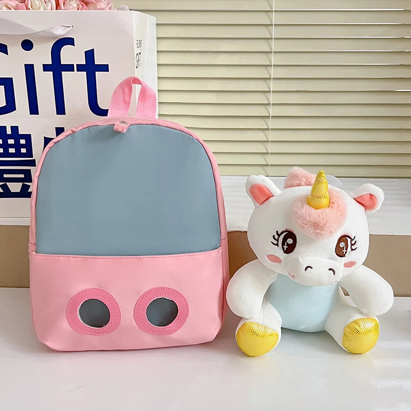 Kid 3D Cute Backpack for 2-6Year Gift Stuffed Unicorn Girl Kindergarten Schoolbag Backpacks Preschool Plush Animal Baby Backpack
