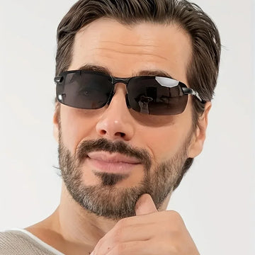 Unisex Rimless Sunglasses Men Women Fashion Gradient Sun Glasses Summer Traveling Trend Eyewear