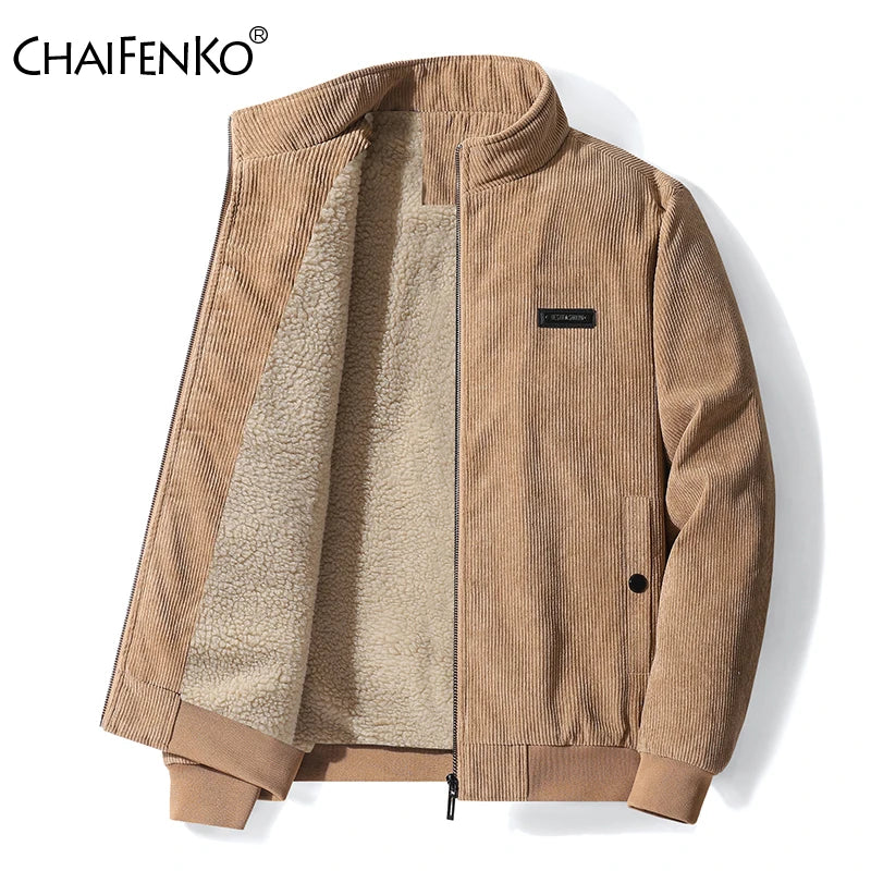 Men 2025 Winter Brand Thick Warm Fleece Jacket Men Fashion Windproof Outdoor Coat Men Autumn Outwear Classic Casual Jacket Men