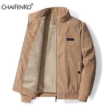 Men 2025 Winter Brand Thick Warm Fleece Jacket Men Fashion Windproof Outdoor Coat Men Autumn Outwear Classic Casual Jacket Men