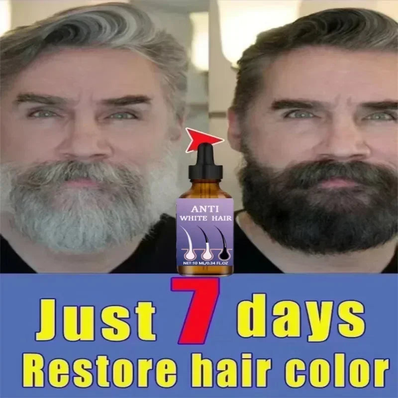 Black hair liquid removes grey hair in old age Natural anti-white ahair effective for natural ahair color and restore black