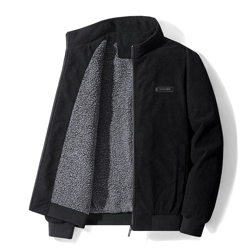 Men 2025 Winter Brand Thick Warm Fleece Jacket Men Fashion Windproof Outdoor Coat Men Autumn Outwear Classic Casual Jacket Men