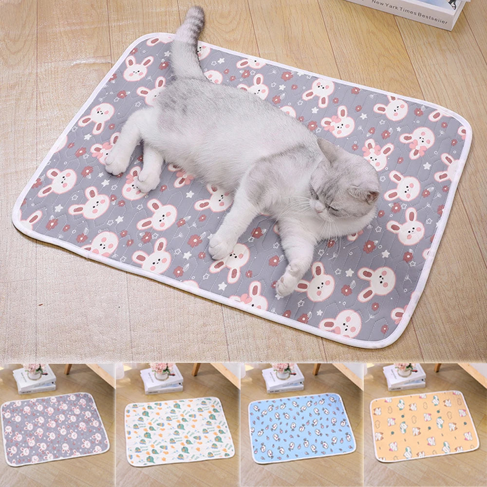 Dog Bed Cats Cooling Mat Latex Dampproof Pet Blankets Dog Sleeping Pad Non-slip House for Cats in Summer