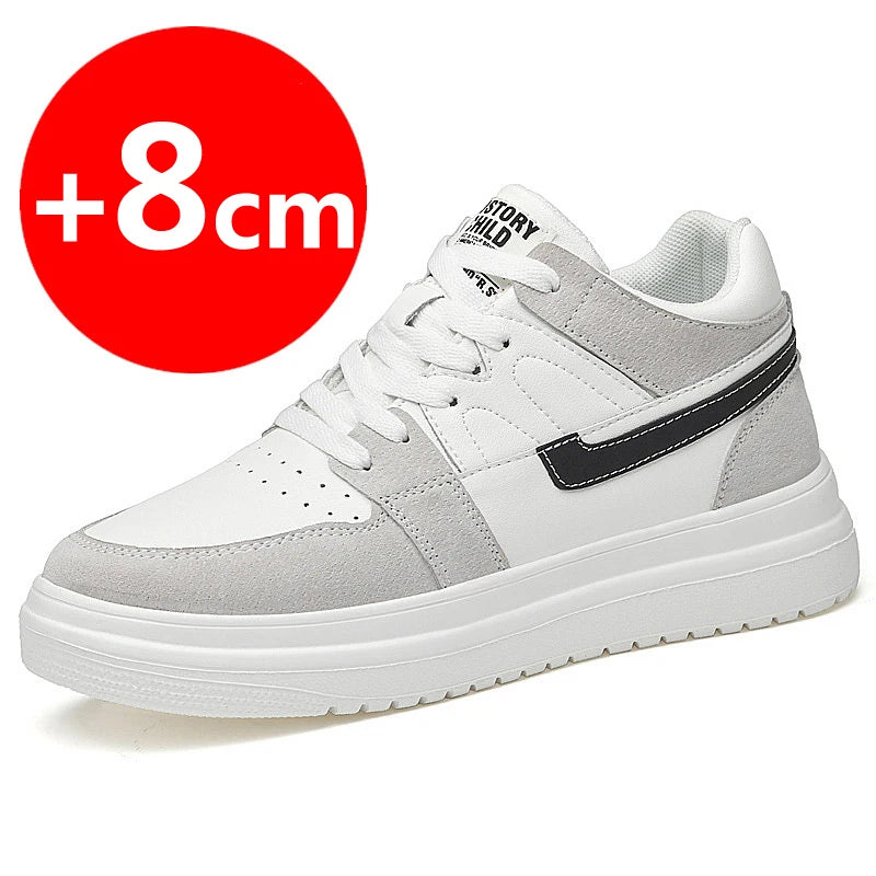 Men Elevator Shoes heightening sneakers for men 6cm 8cm breathable height increased shoes for man sports shoes