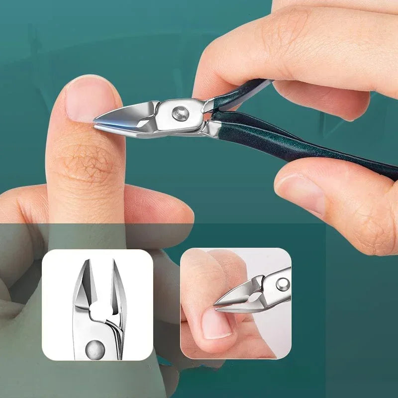 Professional 7-18 Piece Nail Care Kit Stainless Steel Manicure and Pedicure Set Nail Clipper Set with Travel Case Foot Care Tool
