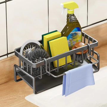 Kitchen Sink Drain Rack Organizer Plastic Self-draining Sink Shelf Soap Sponge Holder Dishcloth Towel Rack filter basket