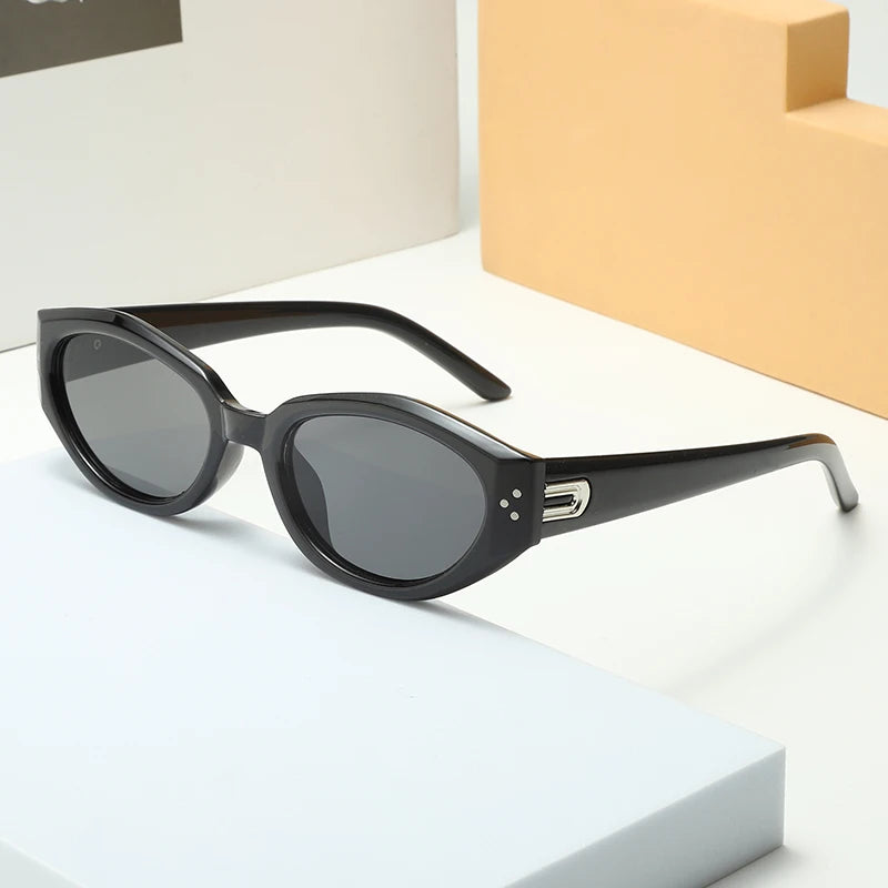 2024 New Women Summer Senior Cat Eye Sunglasses Fashion Korea Street Sunglass Elegant Lady Retro Outdoor Eyewear UV400