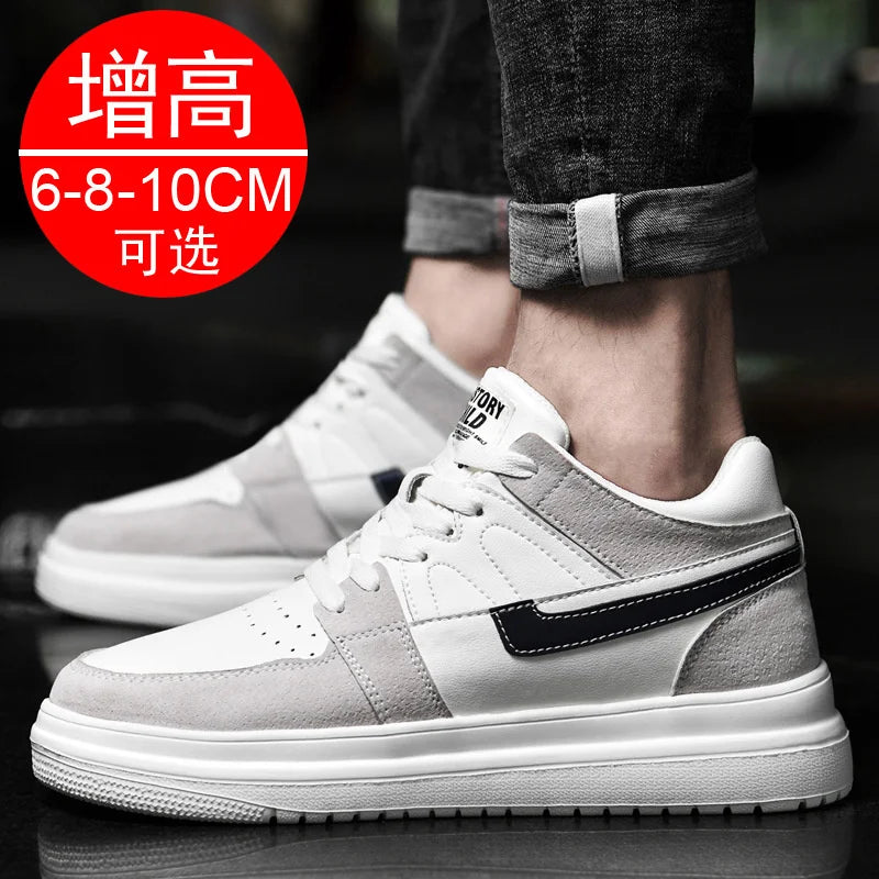 Men Elevator Shoes heightening sneakers for men 6cm 8cm breathable height increased shoes for man sports shoes