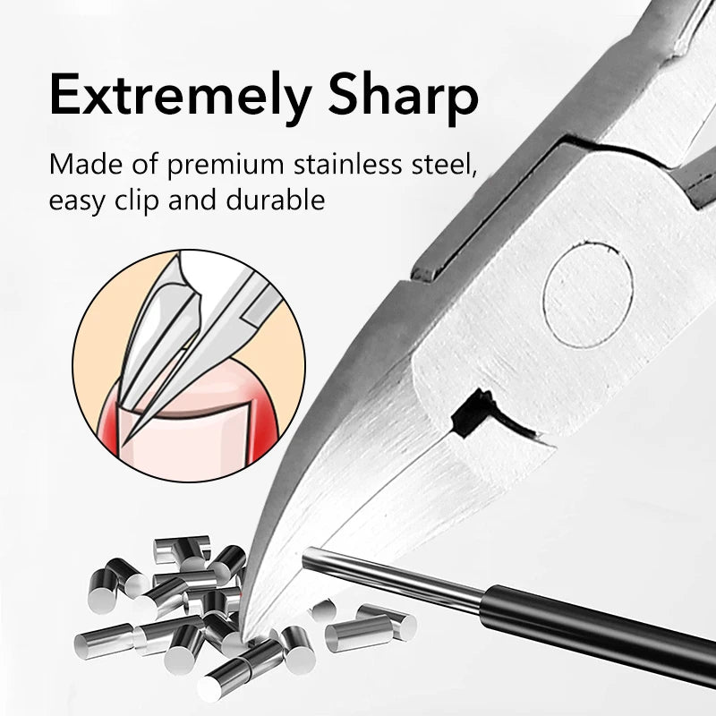 1Pcs Professional Material Toe Nail Clipper For Ingrown Thick Toenails NippersTrimmer Cutter Manicure Pedicure Accessories Tool
