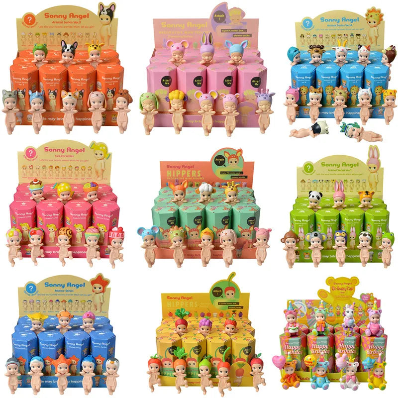 Sonny Angel Blind Box Hippers 20th Anniversary Animal Series Anime Figures Ornaments Dolls Fans Toy Set For Kids Gift