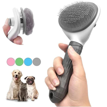 Non-slip Grooming Brush Stainless Steel Cat Brush Remove Hair Pet Hair Removal Comb for Cats Dog Combs Brushes Cat Accessories