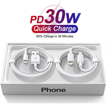 PD 30W USB Type C Cable For APPLE iPhone 16 15 13 12 11 14 Pro Max Plus iPhone Charger Cable Fast Charging USB Cable Accessories