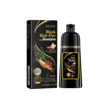 EELHOE 100ml Natural Plant Hair Dye Shampoo 3 in 1 Hair Color Shampoo for Gary Hair Quick Dark Black And Women Men Grey Coverage