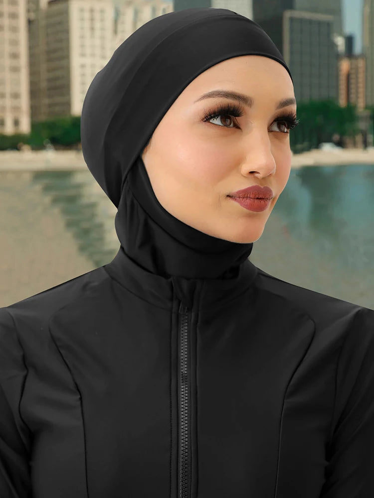 1PCS Burkini Femme Hijab Swim Bathing Hijab Women Summer Beach Instant Turban Cap